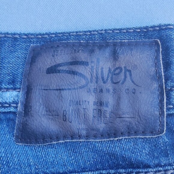 Silver Jeans Zac relaxed fit straight leg men's W30/L32  indigo blue distressed - Picture 5 of 16